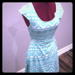 Tribal print short dress